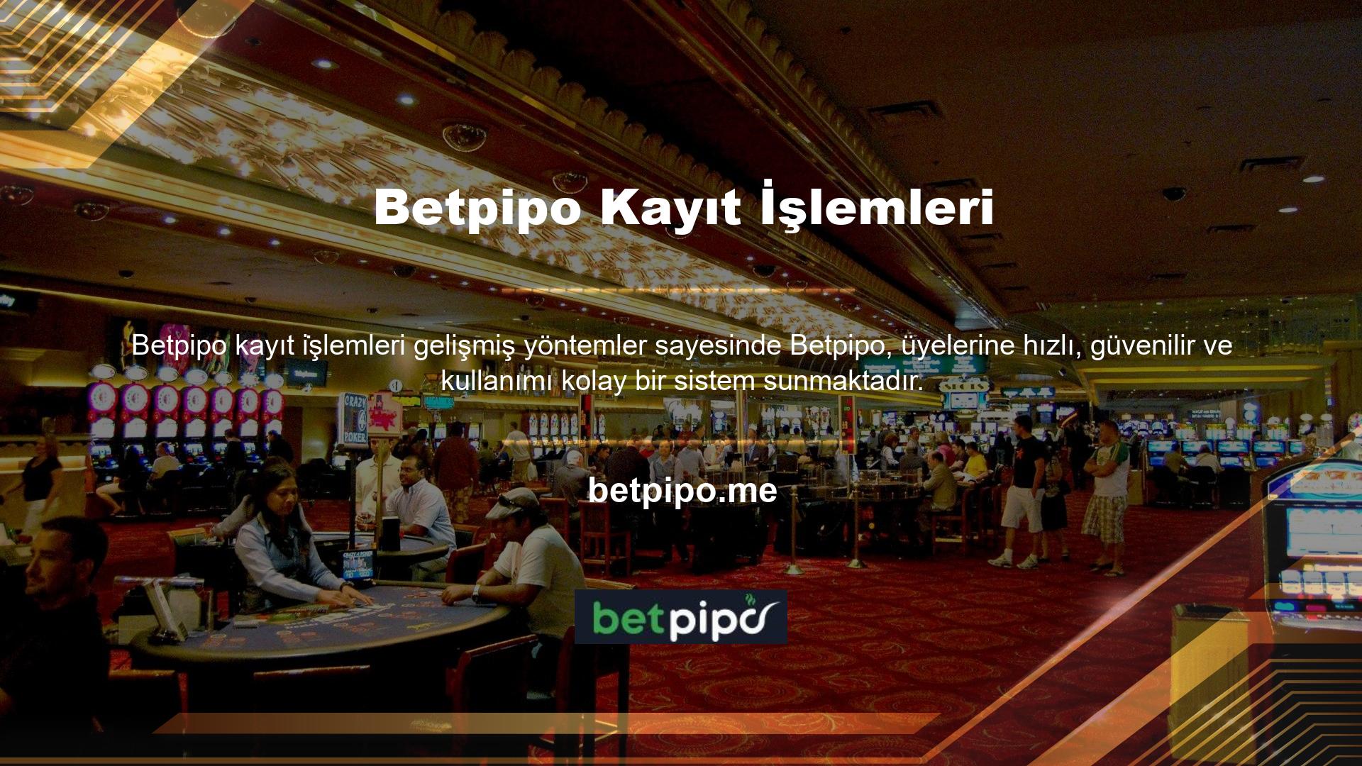 Betpipo, kullanıcıların cep telefonları, tabletler ve bilgisayarlar da dahil olmak üzere internete bağlı herhangi bir cihazdan aynı kalitede içeriğe erişmesine olanak tanır